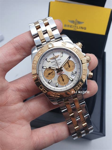 breitling chronomat 41 two tone|breitling chronomat 41 for sale.